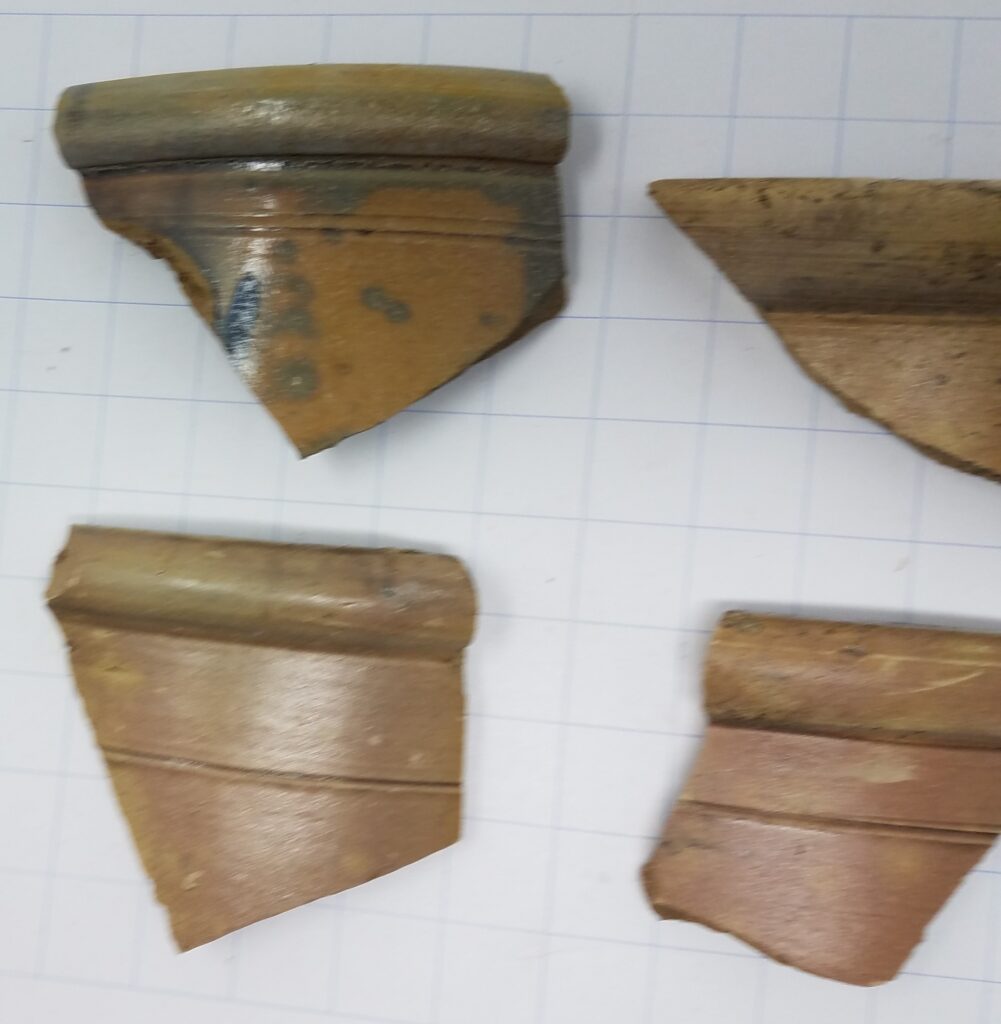Sherds from the Edwin Mosier pottery site