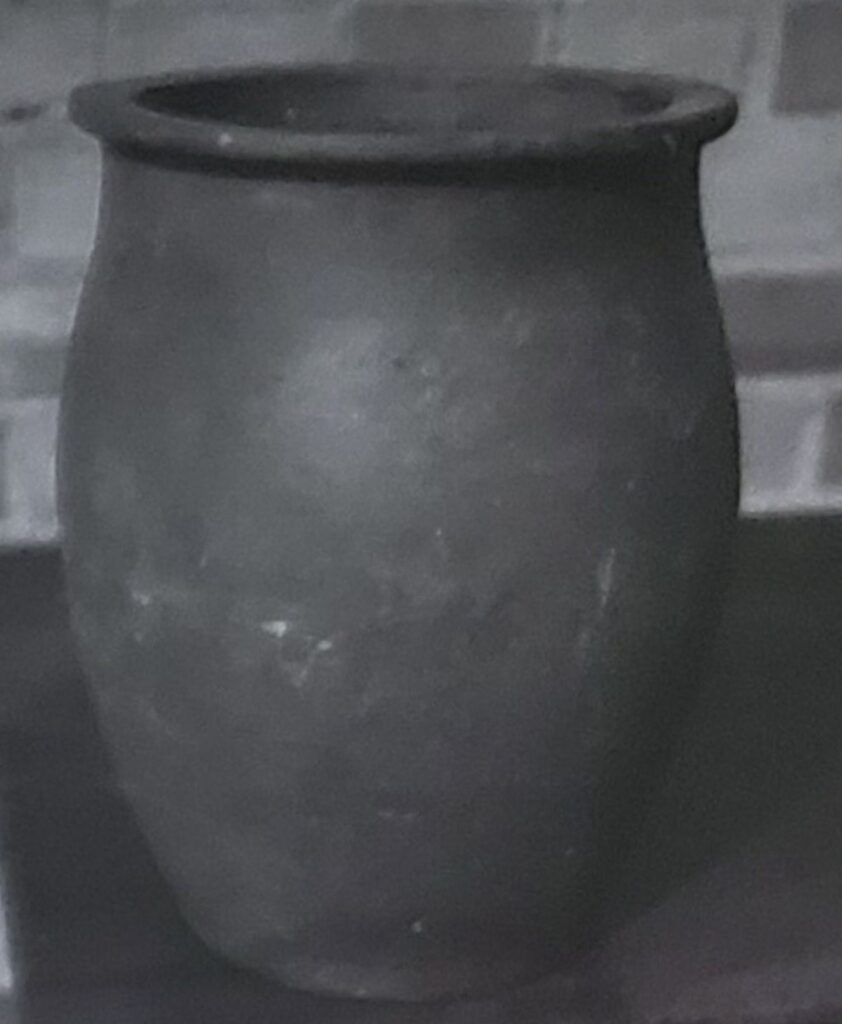 Two-gallon jar attributed to the British Hollow Pottery